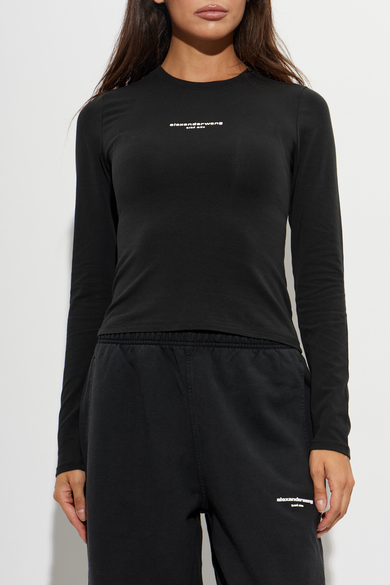 Black Top with embossed logo Alexander Wang - Vitkac AS